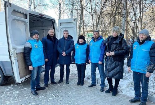 Доставка гуманитарной помощи беженцам из Донбасса