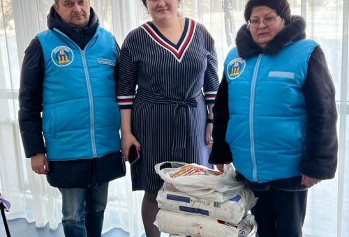 Гуманитарная помощь жителям Белгородской области.